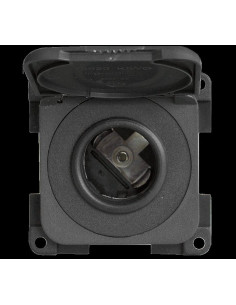 Tomada 12V com Tampa Cinza
