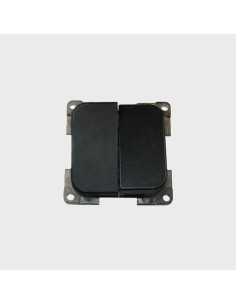 Interruptor duplo preto