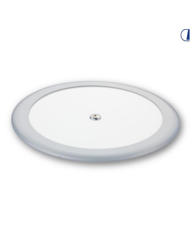 Aplique de tecto redondo cromado LED 12V, 217 mm