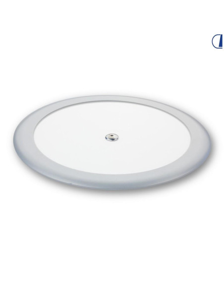 Aplique de tecto redondo cromado LED 12V, 217 mm