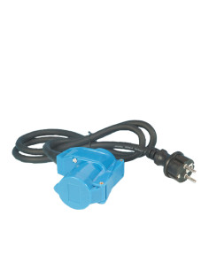 Tomada Dupla CEE Schuko e macho schuko 1.5m