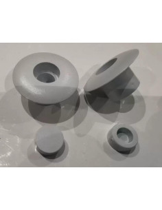 Botão para parachoques 12mm cinza claro