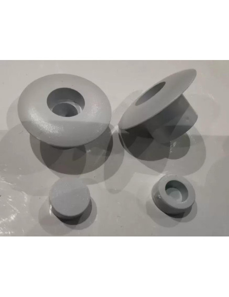 Botão para parachoques 12mm cinza claro