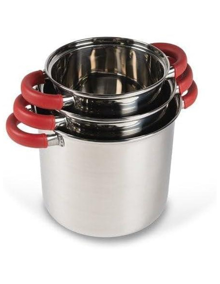 Conjunto de cozinha Space Saver com panelas e escorredor