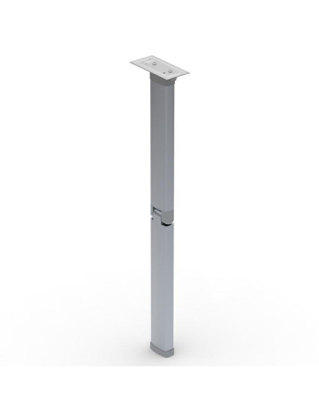 Pé de mesa em aço cinza dobravel 60X32mm 72cm LCI