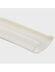Perfil plástico branco 33mm