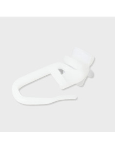 Corrediça de cortina com gancho branco