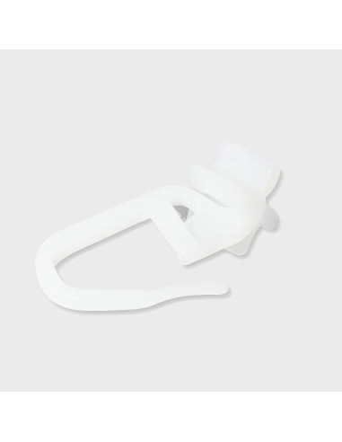 Corrediça de cortina com gancho branco