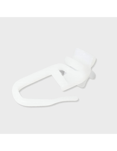 Corrediça de cortina com gancho branco