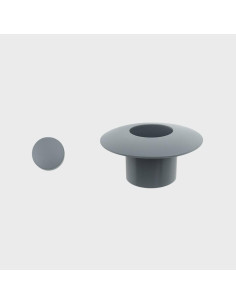 Botão para parachoques cinza escuro 12mm