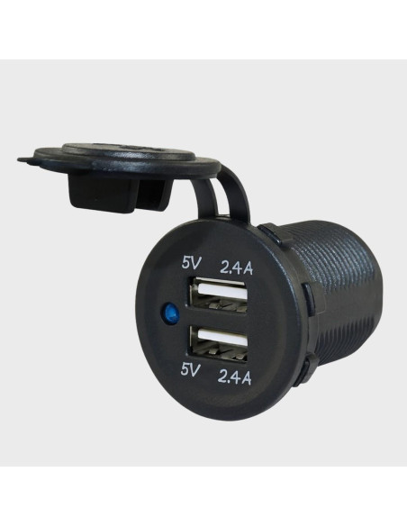Tomada dupla Usb 2.4Ah