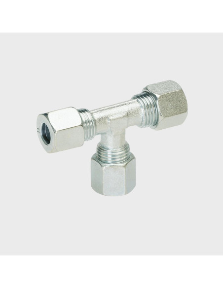 União de gás em T com bicone 8x8x8