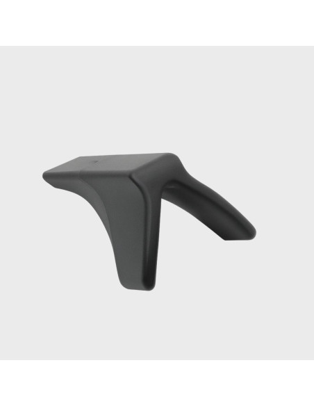 Terminal de calha de suporte de bicicleta preto