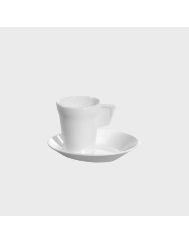 Chavena café com pires branca