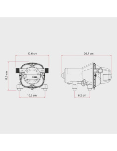 Bomba de agua exterior aqua F 10L 1.5Bar Fiamma 2