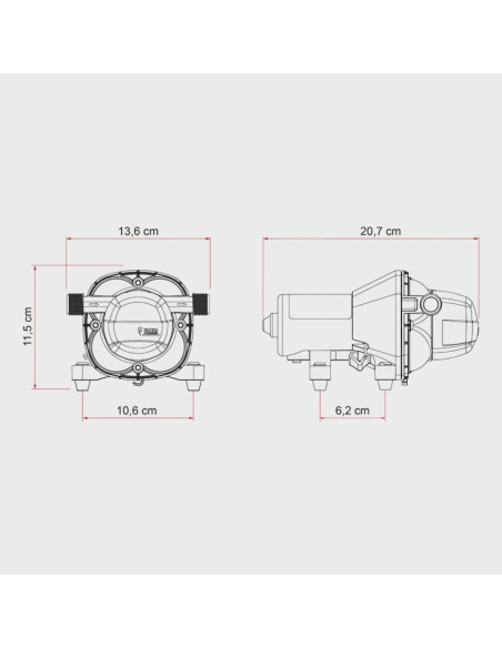 Bomba de agua exterior aqua F 10L 1.5Bar Fiamma