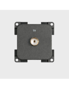 Tomada antena TV cinza