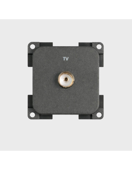 Tomada antena TV cinza