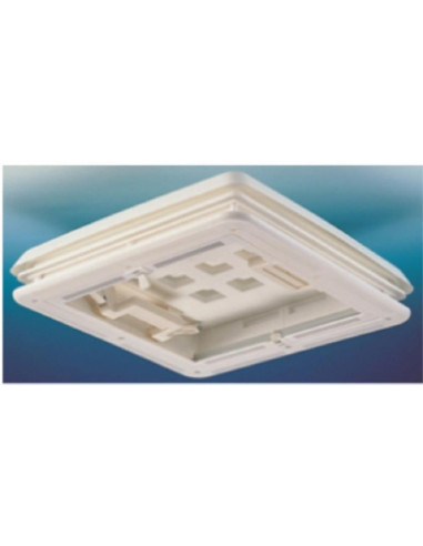 Claraboia 40X40 opaca Bege c/escurecedor e mosquiteira Hertus