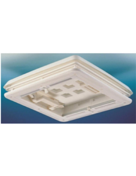 Claraboia 40X40 opaca Bege c/escurecedor e mosquiteira Hertus