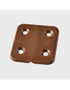 Dobradiça plástico castanha 40 x 40 mm