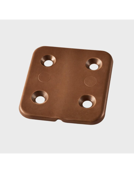 Dobradiça plástico castanha 40 x 40 mm