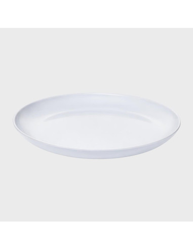 Prato raso branco 25 cm Melamina