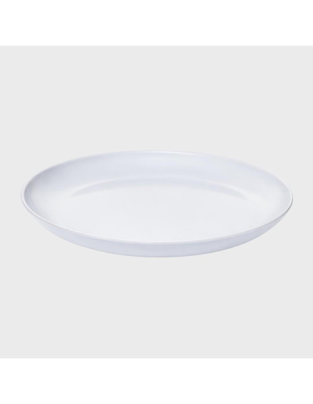 Prato raso branco 25 cm Melamina