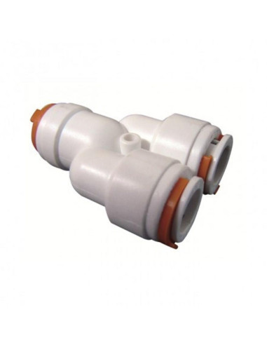 Conector ligado encaixe rápido em T c/furo central 12 mm Trem