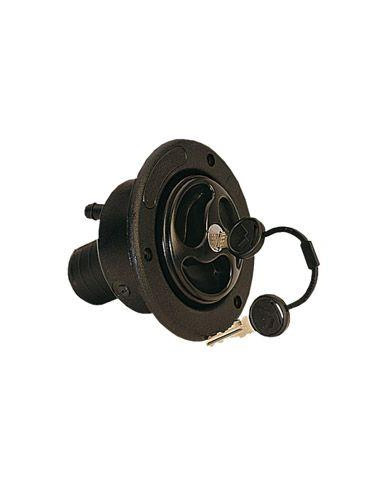 Tampão entrada água preto completo 40mm