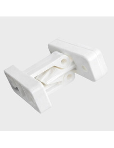 Fecho prisão porta branco