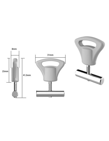 Peça de bloqueio para calha redonda Ø 7 mm