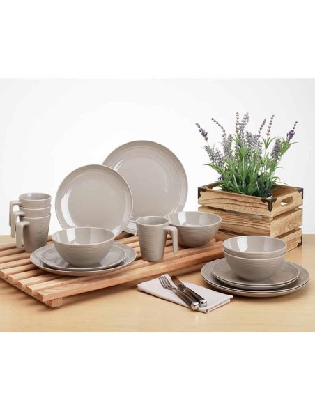 Conjunto louça 16 peças Latte