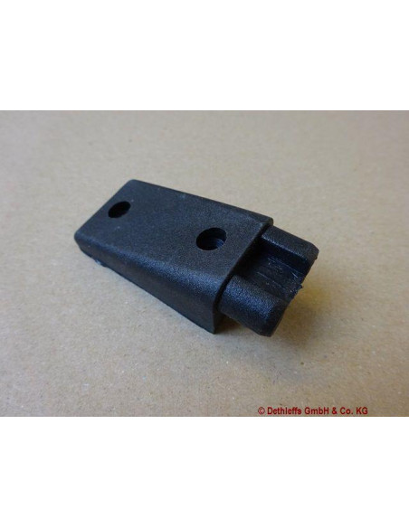 Terminal Plástico Preto p/suporte de mesa