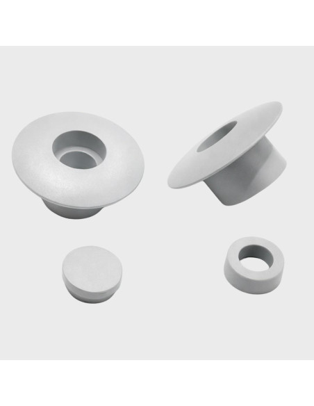 Botão para parachoques 12mm cinza claro