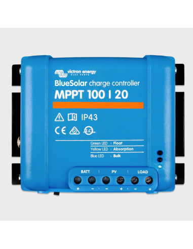 Controlador de carga solar BlueSolar Mppt 100/20 Retail Victron