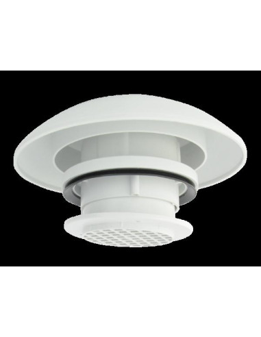 Ventilador de teto 12V c/grelha cinza