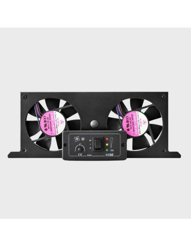 Ventilador duplo automatico cinza frigorifico 12v