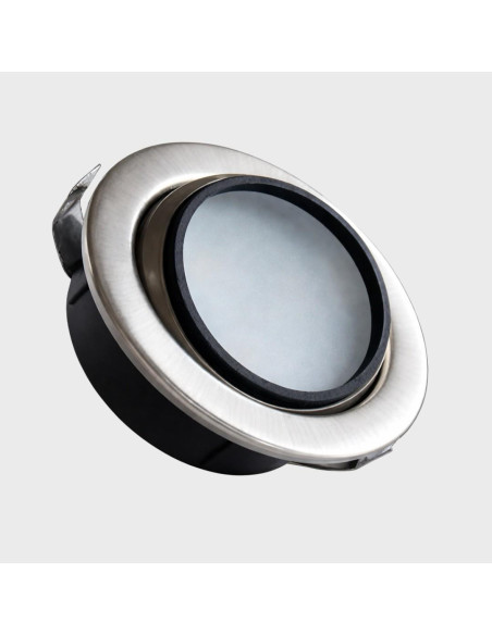 Aplique 3 leds 12V orientavel Niquel