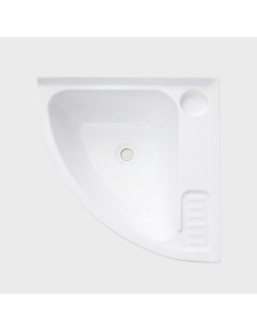 Lavatório de canto branco 400 x 400 mm