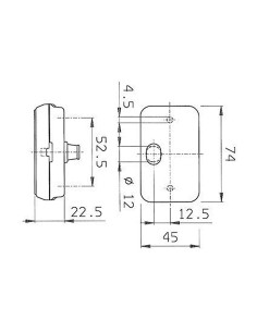 Farolim Minimo Frente Branco 2