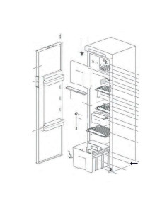 Guias Laterais p/gaveta Vegetais Frigorifico N3142 Thetford 2