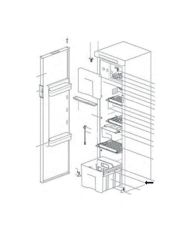 Guias Laterais p/gaveta Vegetais Frigorifico N3142 Thetford