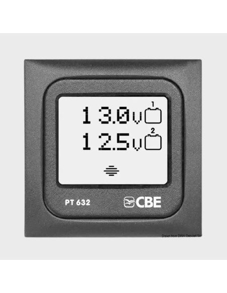 Monitor de carga 2 baterias PT632 CBE