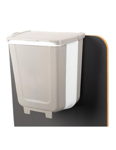 Caixote Lixo 8 Lt Cinza/Branco