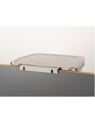 Caixote Lixo 8 Lt Cinza/Branco 