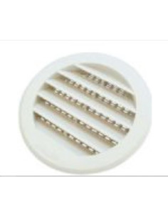 Grelha de ventilação branca redonda D100/120