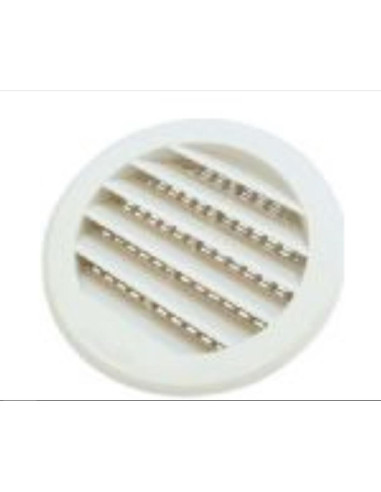 Grelha de ventilação branca redonda D100/120