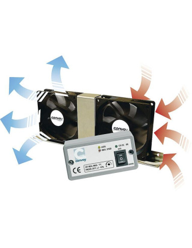 Ventilador duplo para frigorifico Vento Brunner