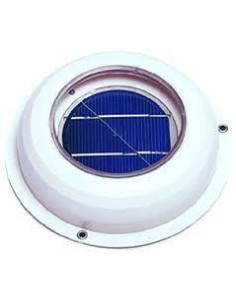 Ventilador Solar plano branco